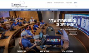 Barrow Neurological Institute web design, concept 4.