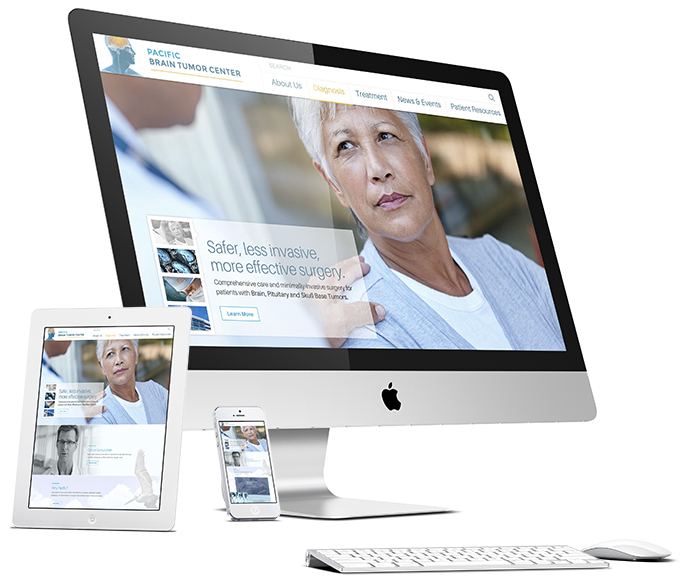 Website redesign of one of our healthcare clients, Pacific Neuroscience Institute.