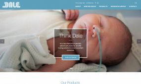 Dale Medical website, concept 2.