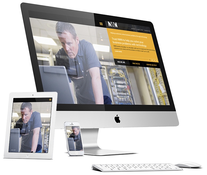 NWN it services web design on multiple displays