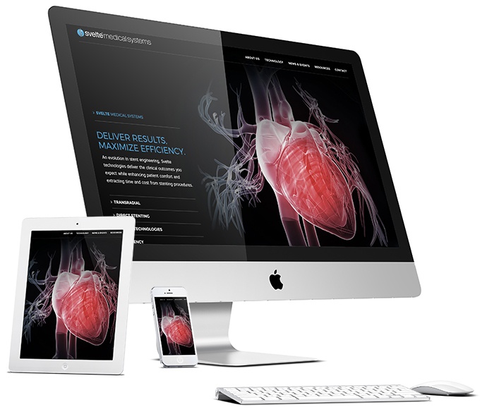 Svelte medical systems web design on multiple devices