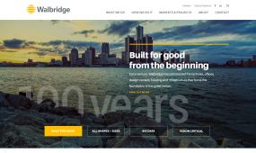 Walbridge web design, concept 1.