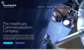Touchpoint Solutions pharmaceutical commercialization web design concept 3.