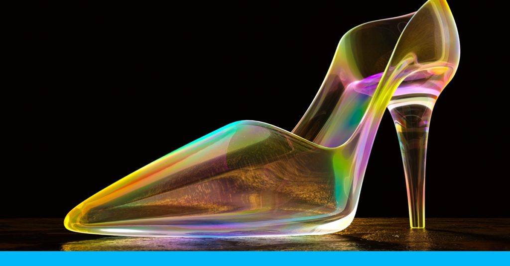 Rainbow Glass Slipper