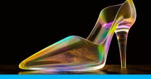 Rainbow Glass Slipper