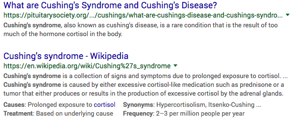 Cushing Disease Meta Descriptions