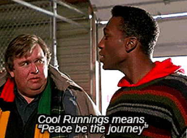 Cool Runnings means Peace by the journey